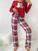 Leve 2 Pague 1] Pijama Feminino Ursinho do Inverno (Proteção e conforto térmico) + BRINDE: 1 Pantufa Antifrío + estilo para usar em casa