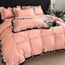 [Leve 2 Pague 1] Roupa de Cama Europeu em Tecido Nobre (Um Toque de Paraíso para suas Noites!) +3 BRINDES: 2 Capas de Travesseiro e Edredom